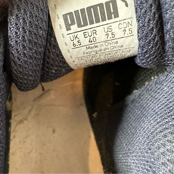 PUMA Viz Runner 191037-03 Navy Blue 7 Peacoat Quarry Athletic Shoe Running - Picture 9 of 13